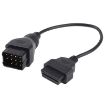 12 Pin to 16 Pin OBDII Diagnostic Adapter Cable for Renault - 1