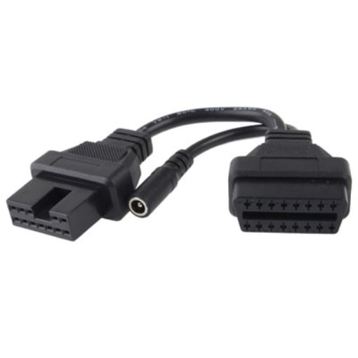 12 Pin to 16 Pin OBDII Diagnostic Cable for Mitsubishi - Compatible with OBD2 - 1
