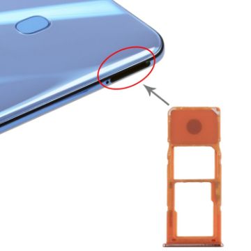 Orange SIM Card Tray + Micro SD Tray for Galaxy A20 A30 A50 - 1