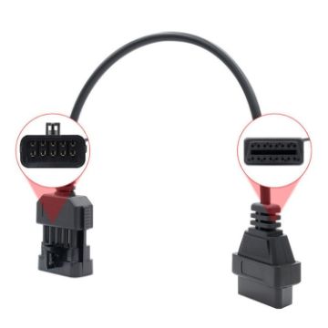 10Pin to 16Pin OBD2 Conversion Cable for Opel - Diagnostic Adapter - 1