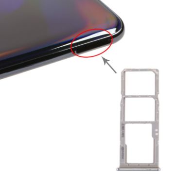 Galaxy A70 SIM Card Tray + Micro SD Card Tray - Grey - 1