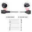 38 Pin to OBD2 Truck Cable for IVECO - 5