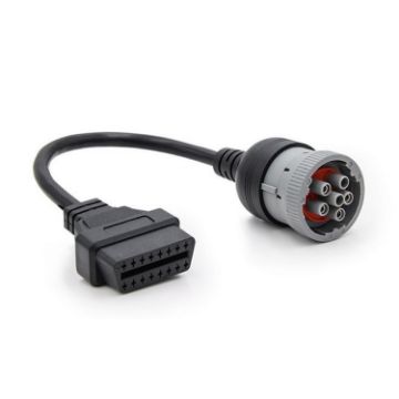 J1708 6Pin to OBD2 16Pin Female Car Diagnostic Adapter Cable - 1