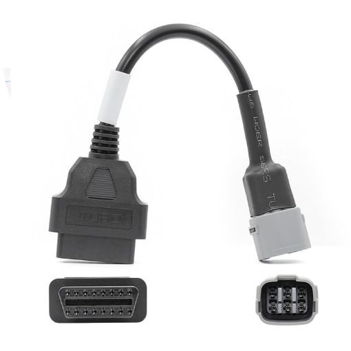Suzuki Motorcycle OBD 16PIN Female to 6PIN Connector Cable - 1