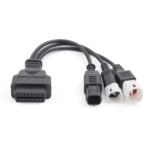 Motorcycle OBD II Adapter Cable for Honda/Yamaha - 1
