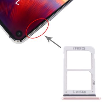 Samsung Galaxy A8s/A9 Pro 2019 SIM Card Tray + SIM Card Tray - Pink - 1
