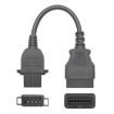Volvo 8 Pin Female to OBDII Female Truck Adapter Cable - 1