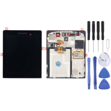 BlackBerry P9983 LCD Screen Digitizer Assembly with Frame - Black - 1