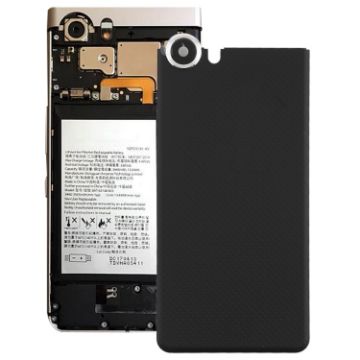 Blackberry Keyone Back Cover with Camera Lens - Black - 1