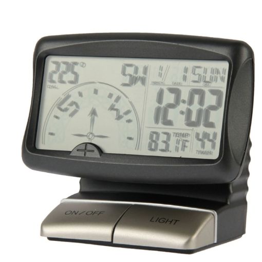 PR-166 3.5 inch LCD Car Compass - Multifunction Digital Display - 1