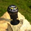Pocket Ball Compass for Outdoor Hiking Car - Black - 3