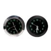 Car Clock Night Light Electronic Clock Car Decoration Quartz Silver Border - 2