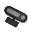 Car Electronic Clock Temperature Meter Night Light LED Temperature Time Meter - 2