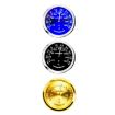 Night Light Car Thermometer Gold Ornaments - 2