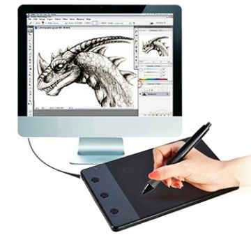 HUION H420 Drawing Tablet 4.17 x 2.34 inch with Pen - 1