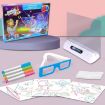 3D Fluorescent Drawing Board Space Version - Children's Magic Luminous Graffiti Puzzle - 2