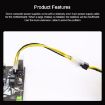 ATX 4 Pin Male to Female Power Supply Extension Cable - Connector - 5