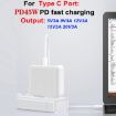 GAN 65W PD45W Dual Type-C+QC3.0 USB Laptop Adapter EU + US Plug - 4