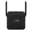 2.4G 300M WiFi Amplifier Long Range Repeater UK Plug Black - 1