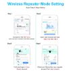 2.4G 300M WiFi Amplifier Long Range Repeater UK Plug Black - 8