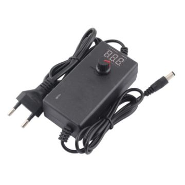 Adjustable Voltage Power Adapter 1A AC/DC Universal Supply EU Plug - 1