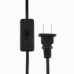10A Button Switch Power Supply Cable, 1.8m Length, US Plug - 2