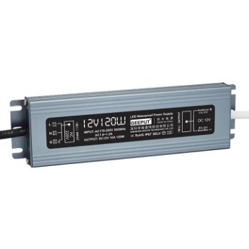 GEEPUT 220V to 12V LED Power Supply Transformer - 10A 120W - 1