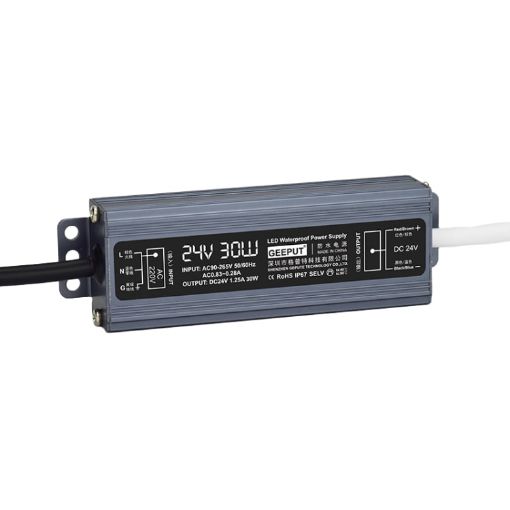 GEEPUT 220V To 24V LED Waterproof Power Supply Transformer - 1
