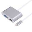 VGA & HDMI to USB-C Hub Adapter - Grey - 1