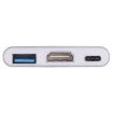 USB-C/Type-C 3.1 Male to Female Adapter - HDMI & USB 3.0 (Grey) - 6