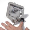 Stainless Steel Folding T Handle Lock for Trailer/Yacht/Truck - 5