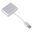 2 in 1 USB 3.0 to HDMI + VGA Adapter - Silver - 2