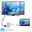 2 in 1 USB 3.0 to HDMI + VGA Adapter - Silver - 5