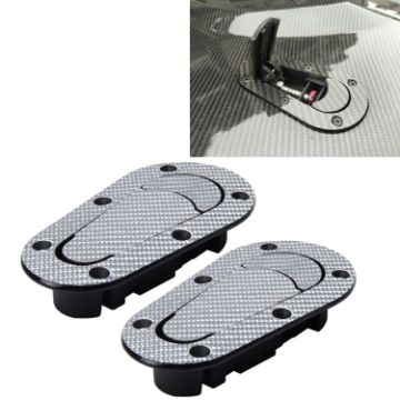 Carbon Fiber Car Hood Lock Pair - Racing Car Cover Lock - 1