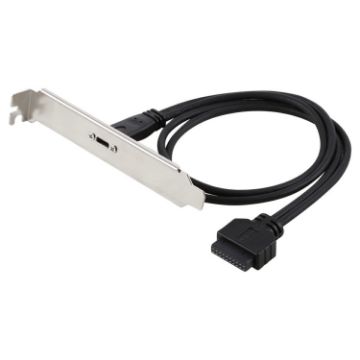 50cm USB-C to USB 3.0 Motherboard Expansion Cable - 1