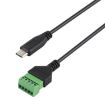 USB-C Male to 5 Pin Pluggable Terminals Solderless Adapter Cable - 4