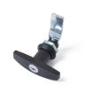 T Shape Handle Paddle Entry Door Latch & Keys Tool Box Lock (Black) - 3