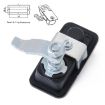 Adjustable Black Paddle Entry Door Latch & Keys - Trailer/Yacht/Truck - 4