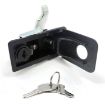 Adjustable Black Paddle Entry Door Latch & Keys - Trailer/Yacht/Truck - 5