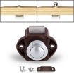 Brown Press Type Drawer Cabinet Catch Latch Release - RV/Yacht/Furniture - 1