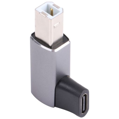 USB-C Female to USB 2.0 B MIDI Male Adapter - Grey - 1