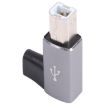 USB-C Female to USB 2.0 B MIDI Male Adapter - Grey - 2
