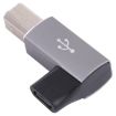 USB-C Female to USB 2.0 B MIDI Male Adapter - Grey - 5