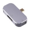 3 in 1 USB-C/Type-C Male to Dual USB-C/Type-C + DP Female Adapter - 1