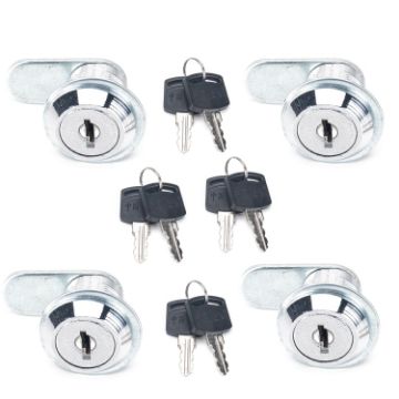 4 in 1 15mm Cylinder Drawer & Cabinet Lock Cam Locks - 1