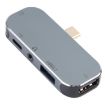 5 in 1 USB-C Male to Dual USB-C + 3.5mm AUX Adapter - 1