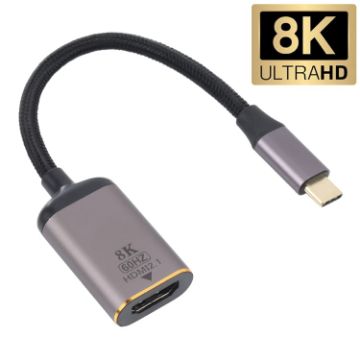 8K HDMI Female to USB-C Male Adapter Cable - 1