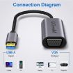 QGeeM USB 3.0 to VGA Video Converter - Silver Gray - 3