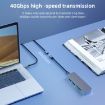 USB4.0 40Gbps Type-C Extension Cable 0.5m - Male to Female - 3