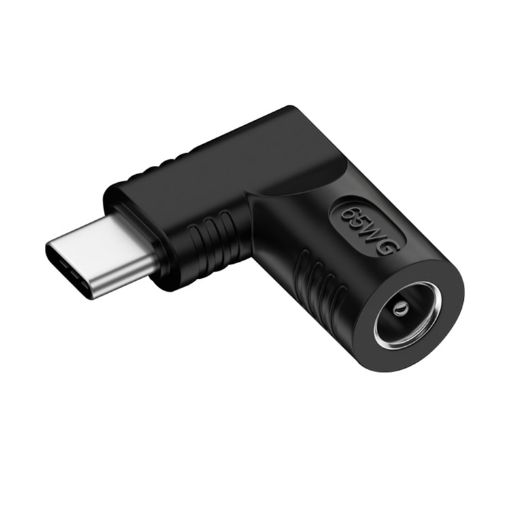 65W DC to USB-C PD Power Adapter - 5.5x2.1mm - Fast Charging - 1